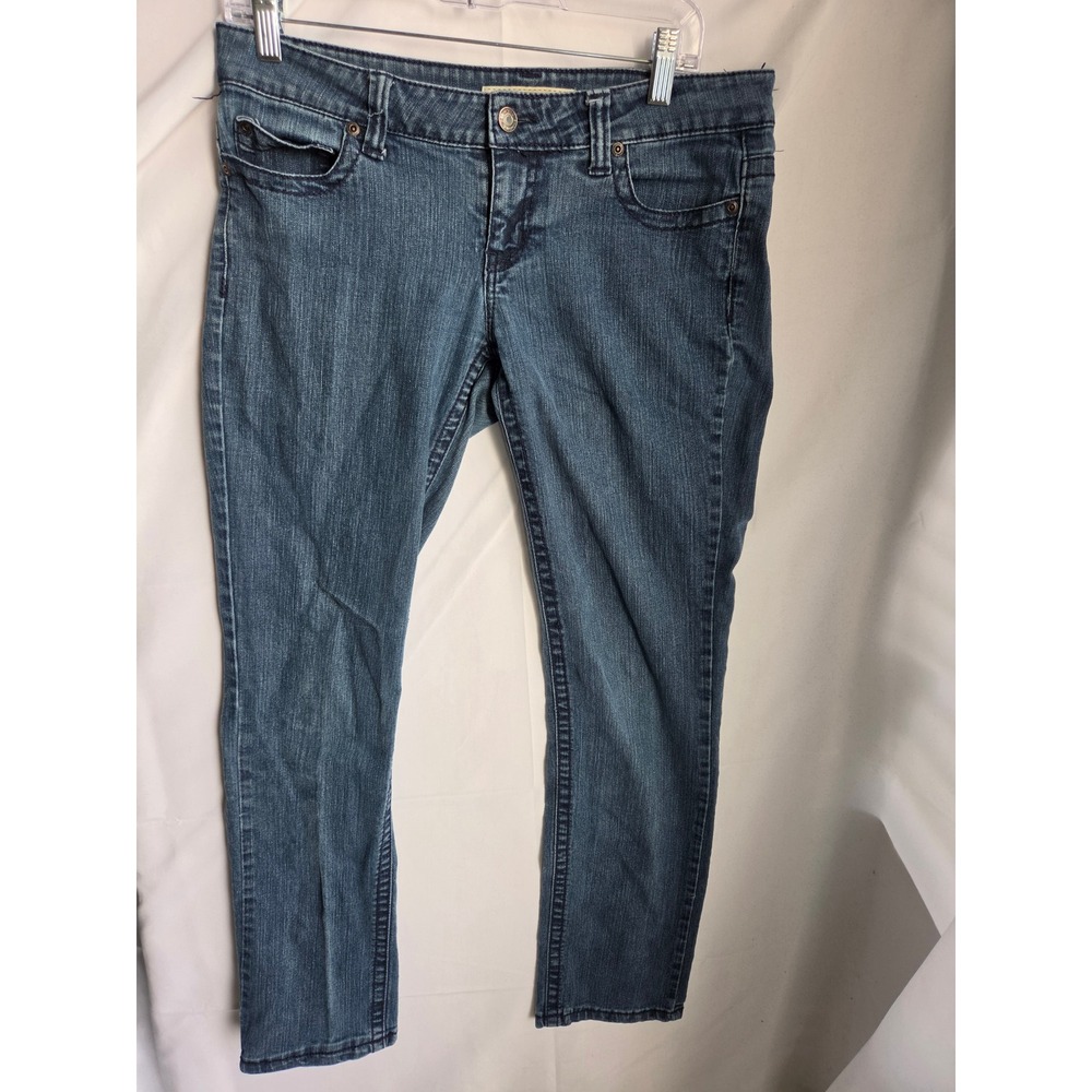 Forever 21 Jeans Womens Blue Medium Wash Straight Mid Rise Straight